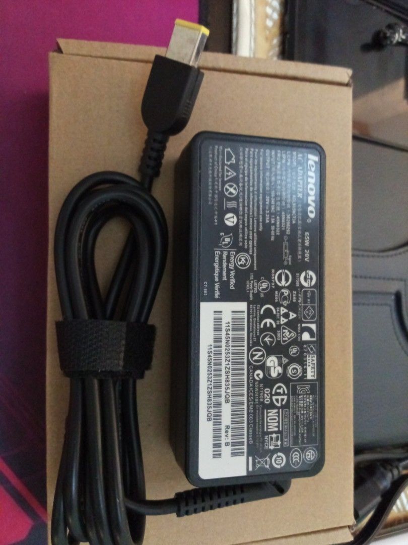 Lenovo Laptop Charger (Category: Laptops & Notebooks) located in Mandaluyong City. Submitted by richardolshoppe (Listing ID 1373344523, Image 3). Description: 45, 65, 90 watts available.