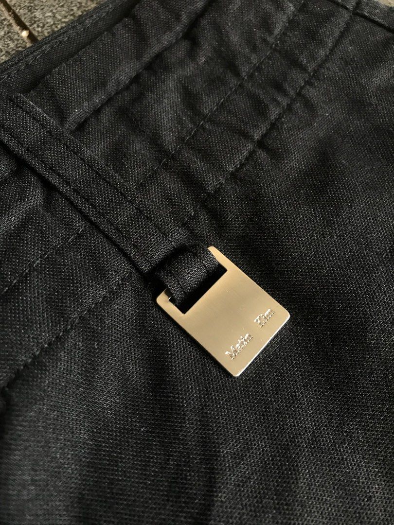 Matin Kim String Nylon Cargo Pants, Fesyen Pria, Pakaian
