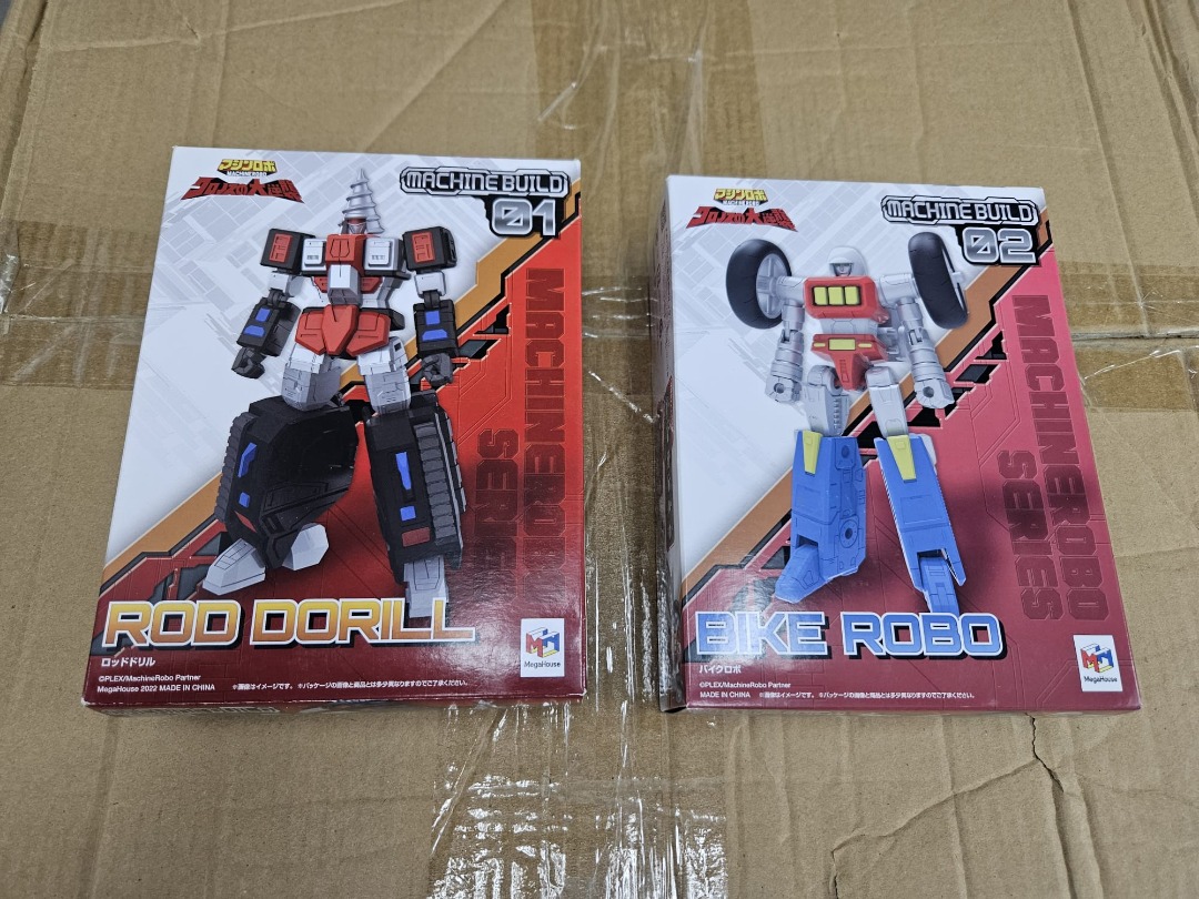 400/1對 MegaHouse Machine Robo 天威勇士 Machine Build 02 Bike Robo 電單車 01 ...