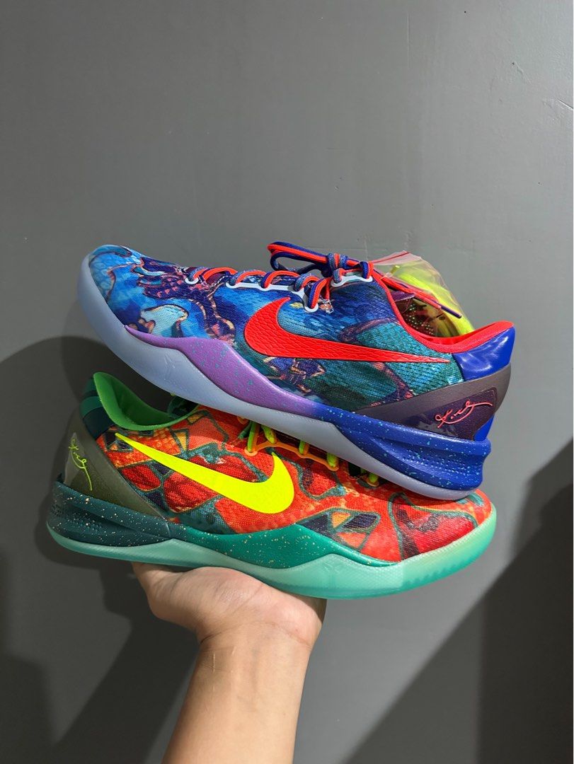 Nike Kobe 8 Protro “What The Kobe” (Category: Sneakers) located in Manila. Submitted by overhyped (Listing ID 1373300525, Image 1). Description: [NIKE KOBE 8 Protro What The Kobe] - US13 / UK12 BNDS ✅ - SNKRS ✔️ -Meetup: Sampaloc Area / Sta. Mesa -Shipping: Grab, LBC, Lalamove -DM offers.