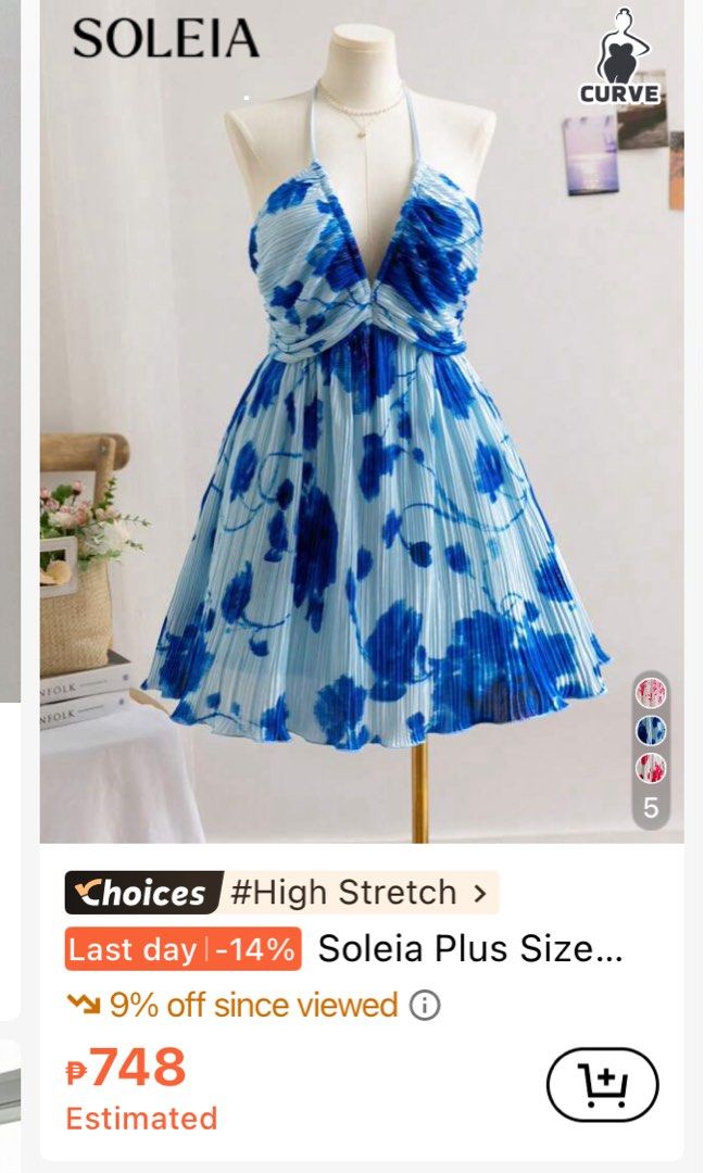 Plus Size Blue Summer Dress (Category: Dresses) located in Marikina City. Submitted by decltqueen (Listing ID 1373348671, Image 2). Description: Bought for 700 Only used once for the pics! (As seen) I am a size 2XL, this one’s 3XL kaya maluwag sya sa back ko. .