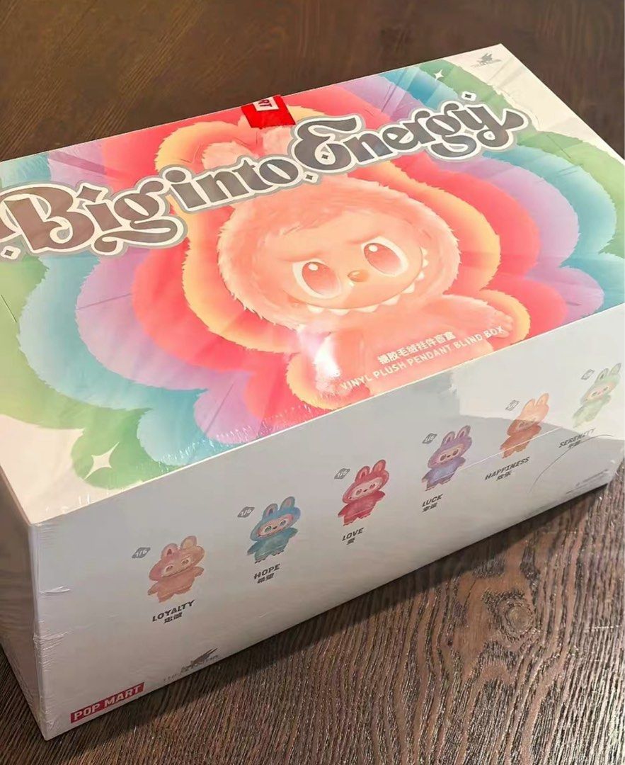 popmart labubu 3.0 前方高能big into energy 全新未拆（整盒6隻