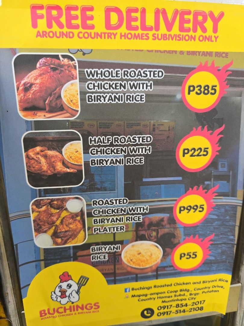 Roasted chicken biryani (Category: Other Food & Drinks) located in Muntinlupa City. Submitted by stuartstuart08 (Listing ID 1373313046, Image 2). Description: always fresh roasted chicken biryani.