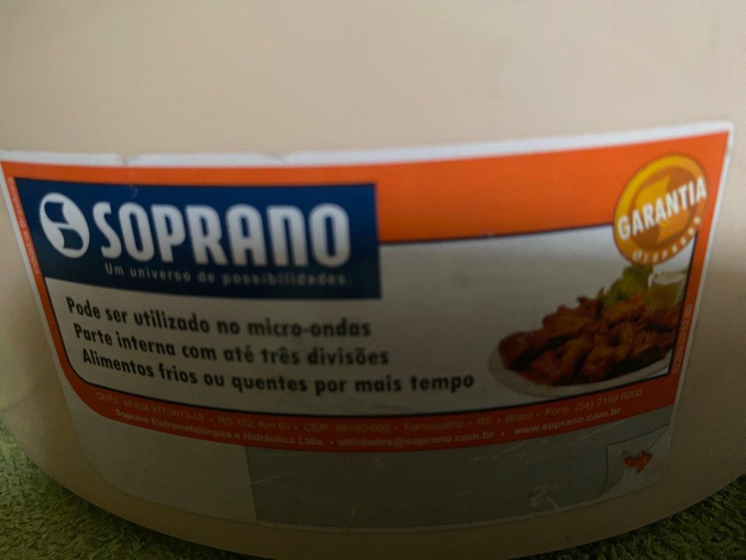 Soprano Tekor Lunch Box/ Bento box Brazil (Category: Food Organization & Storage) located in Dasmarinas. Submitted by ChloeCharles (Listing ID 1373260974, Image 2). Description: Made in Brazil Big 3 layers with dividers The most traditional and popular lunch box on the market, meeting your needs in the right measure. Widely used in school or office settings, picnics & camping. .