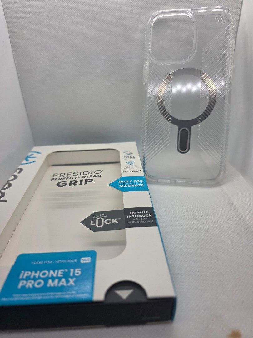 Speck presidio case for iphone 15 pro max (Category: Cases & Sleeves) located in Las Pinas. Submitted by jhered (Listing ID 1371452850, Image 3). Description: sale brandnew original with magsafe sale for 1500 each las pinas area.