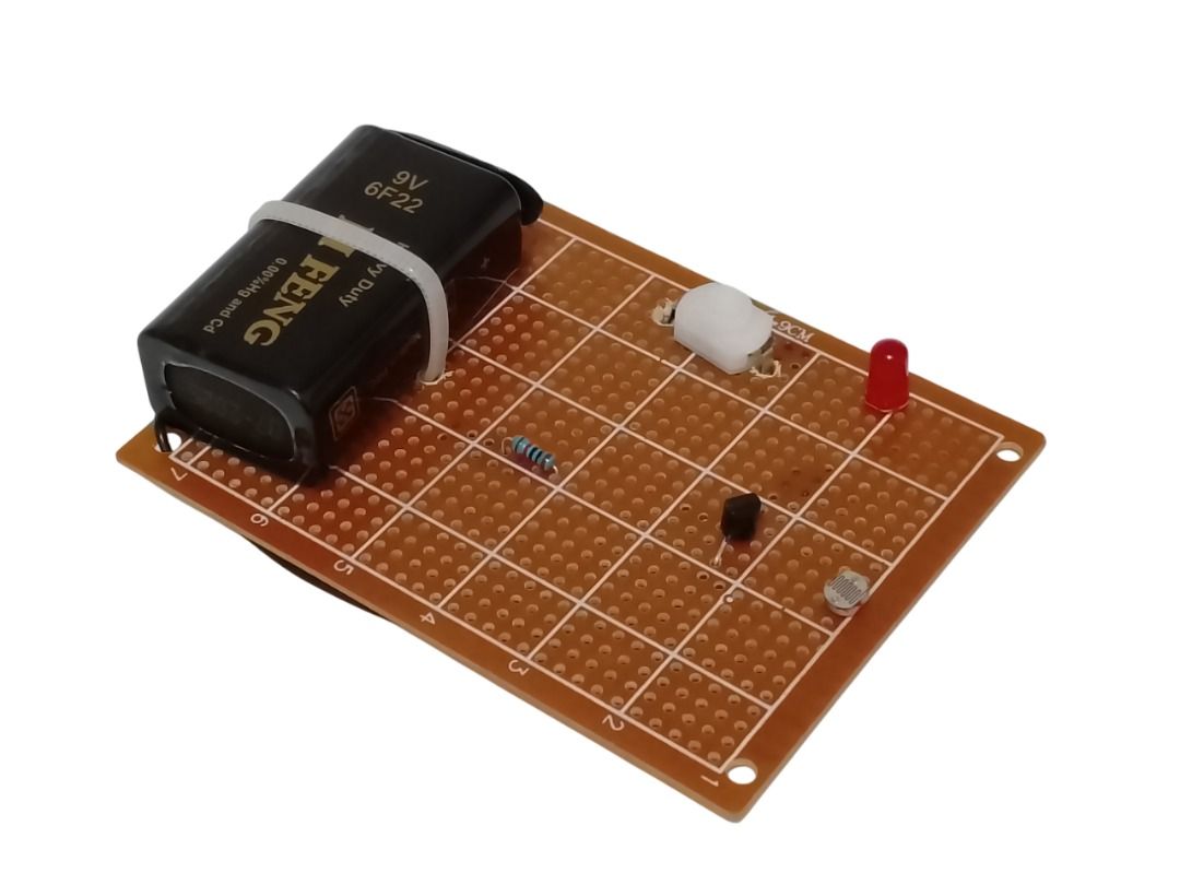 TRANSISTOR NIGHT SENSOR CIRCUIT, BEST FOR EXPERIMENT SCIENCE EDUCATIONAL PROJECT (Category: Electrical, Adaptors & Sockets) located in Quezon City. Submitted by besteinpc (Listing ID 1373290745, Image 3). Description: TRANSISTOR NIGHT SENSOR CIRCUIT, BEST FOR EXPERIMENT SCIENCE EDUCATIONAL PROJECT FEATURES: COMPONENTS: 👉1pc PCB with HOLE 7x9cm 👉1pc LDR 5506 👉1pc Transistor BC547 👉2pcs Carbon Film Resistor 10K 👉1pc switch on-off 👉1pc 9v Batt