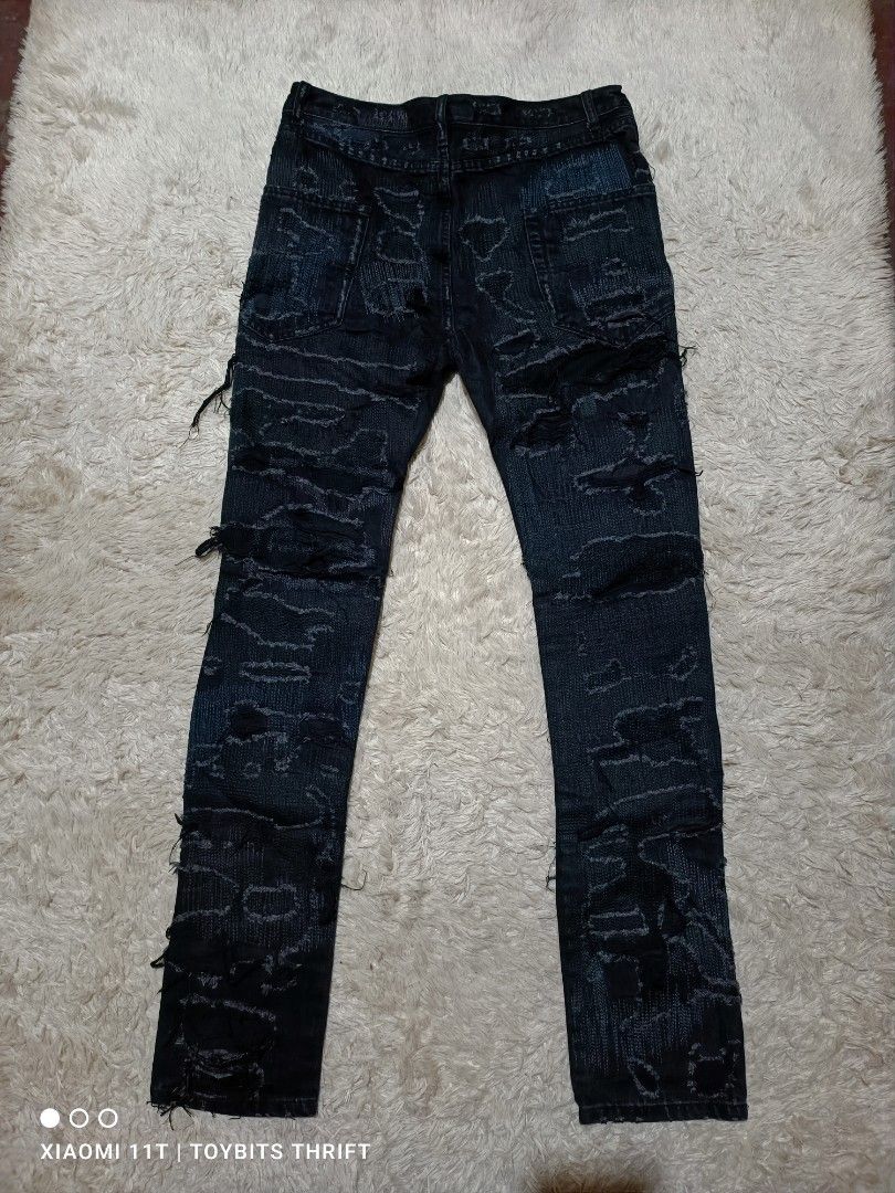UNDERCOVER DISTRESSED JEANS (Category: Jeans) located in Davao. Submitted by victorcalit (Listing ID 1373335478, Image 2). Description: UNDERCOVER DISTRESSED JEANS SIZE 1 ON TAG WAISTLINE 30-32 LENGTH 42 .5 HEM 6 EXCELLENT CONDITION 5000 + SF DAVAO CITY LOCATION.