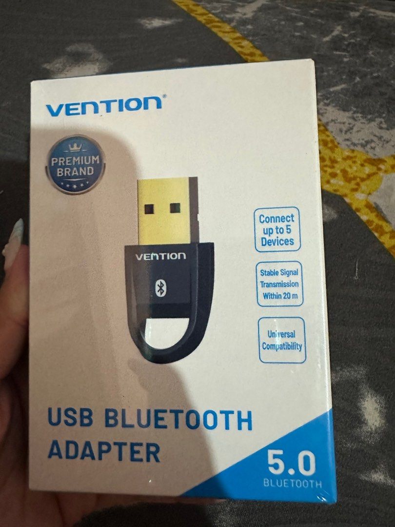 Vention USB Bluetooth 5.0 Dongle Adapter (Category: Cables & Adaptors) located in Taguig. Submitted by grassyyieeebeyb (Listing ID 1373340423, Image 2). Description: Bluetooth 5.0 USB DONGLE Connect up to 5 Devices .