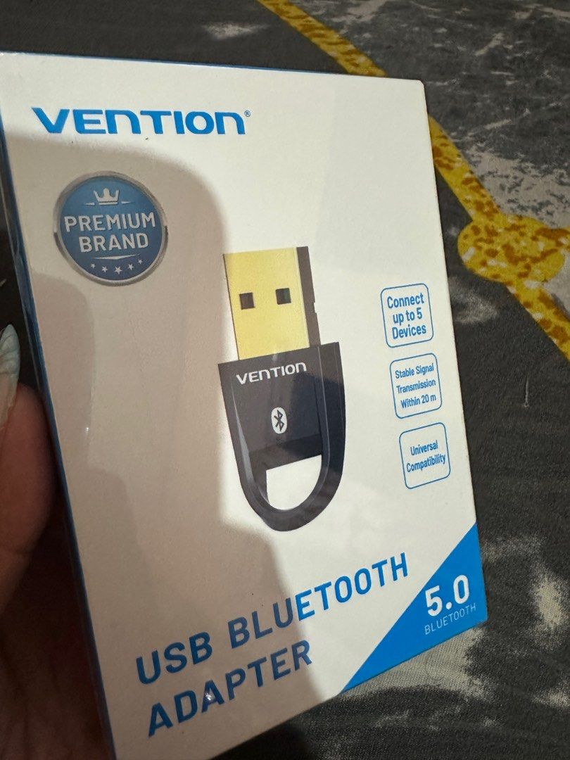 Vention USB Bluetooth 5.0 Dongle Adapter (Category: Cables & Adaptors) located in Taguig. Submitted by grassyyieeebeyb (Listing ID 1373340423, Image 3). Description: Bluetooth 5.0 USB DONGLE Connect up to 5 Devices .
