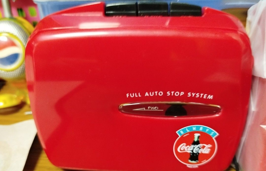 Vintage Coca Cola Stereo Cassette Player With Stereo Speakers62853059935107111