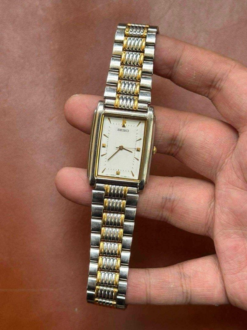 Vintage Seiko Quartz Tank 27mm (Category: Luxury Watches) located in Roxas. Submitted by jinnieethewwh (Listing ID 1373274979, Image 1). Description: Vintage Seiko Quartz Watch Square Tank Shape 27mm J&T, LBC GCash, BDO, GoTyme Price is negotiable .