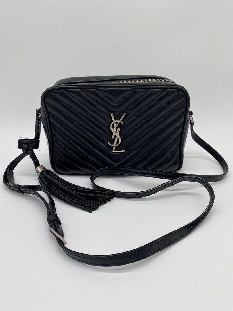YSL lou camera bag (Category: Luxury Bags & Wallets) located in Quezon City. Submitted by preetycindz (Listing ID 1373262401, Image 2). Description: Authentic Ysl lou camera bag with tassel Still in good condition Inclusion with box.