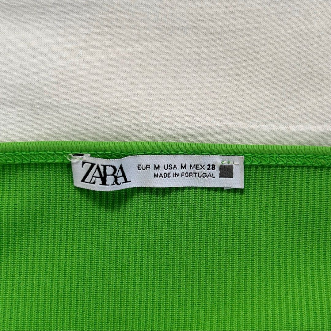 Zara Green Halter Top (Category: Sleeveless) located in Cavite. Submitted by kydeclutter (Listing ID 1373345890, Image 3). Description: - Worn twice only - The perfect green summer halter top - Super nice quality!.