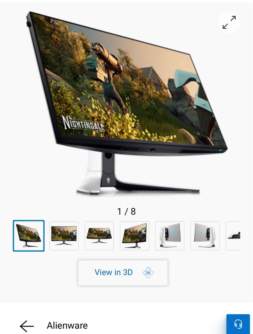 Alienware 27 Gaming Monitor - AW2723DF (Category: Monitor Screens) located in Singapore. Submitted by shop_tilludrop (Listing ID 1373501248, Image 3). Description: https://www.dell.com/en-sg/shop/alienware-27-gaming-monitor-aw2723df/apd/210-bfox/monitors-monitor-accessories.