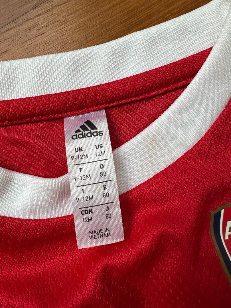 Arsenal toddler jersey (Category: Babies & Kids Fashion) located in Singapore. Submitted by mybeautifultrinkets (Listing ID 1373477096, Image 2). Description: Still in good condition .
