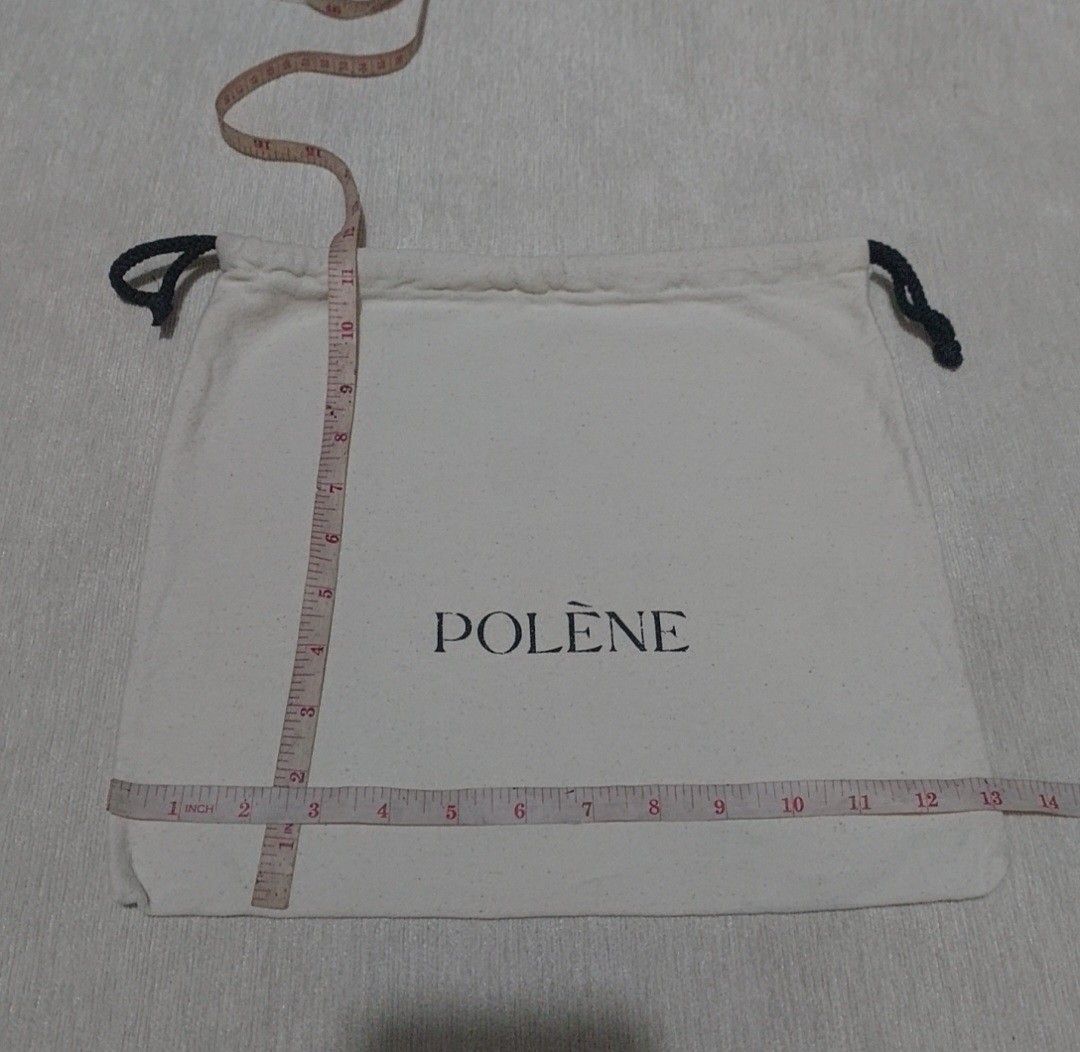 Authentic Polene Dust bag 11.5x13 inches (Category: Luxury Bags & Wallets) located in Manila. Submitted by jfluxury.co (Listing ID 1373551108, Image 3). Description: excellent condition no flaws bought in Japan 🇯🇵 💯% Authentic. 😊 Money back guarantee. 😊 Clean and ready to use na..