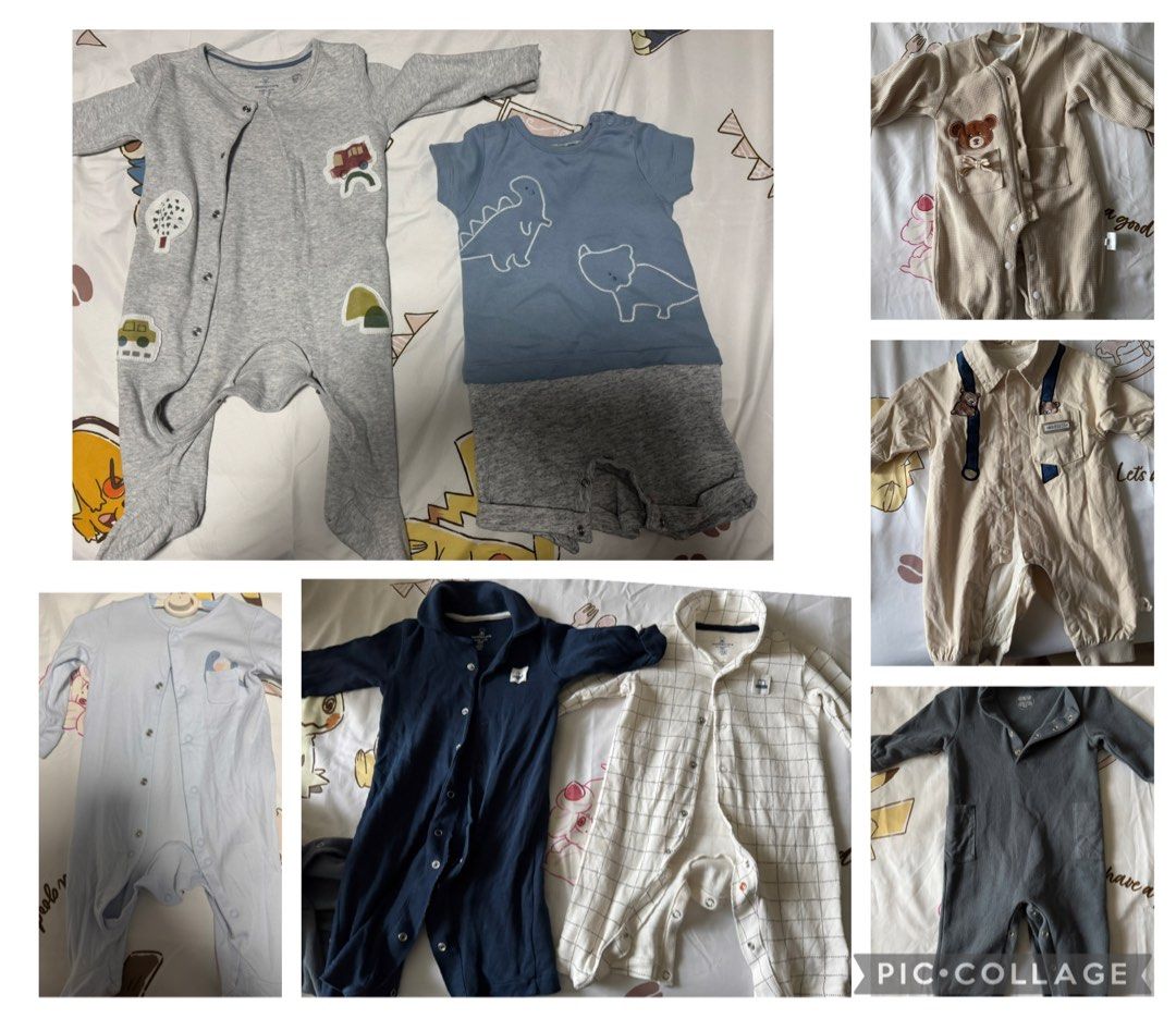 Baby clothes ( 0-6mths) (Category: Babies & Kids Fashion) located in Singapore. Submitted by vinventure (Listing ID 1373404038, Image 1). Description: Only some items are shown in the photo; I have big bags of baby boy clothes sized 0-6 months. These clothes are nice and cute, with many purchased from Mothercare, and some have only been worn 1-2 times, so they are worth getting!.