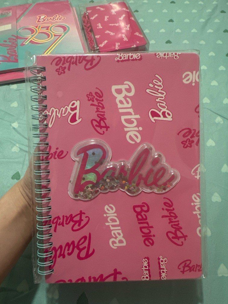 Barbie Miniso Notebook (Category: Stationery & School Supplies) located in Manila. Submitted by kjs.finds (Listing ID 1373560416, Image 1). Description: Actual photos Brand new Sealed, unopened.