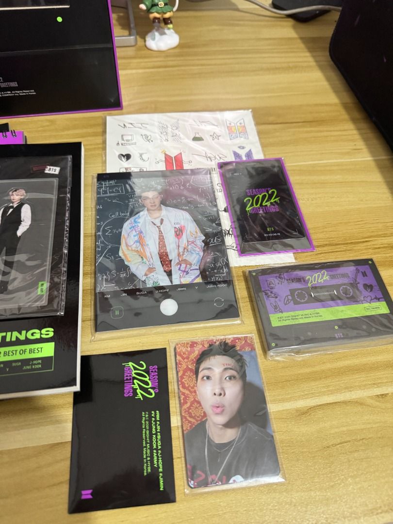 BTS Season's Greetings 2022 (Category: K-Wave Merchandise) located in Angeles City. Submitted by breadscart (Listing ID 1373538713, Image 2). Description: BTS Season's Greetings 2022 • Complete inclusions • SUGA random magnet Mode of payment: GCash/BDO Mode of delivery: J&T Express.