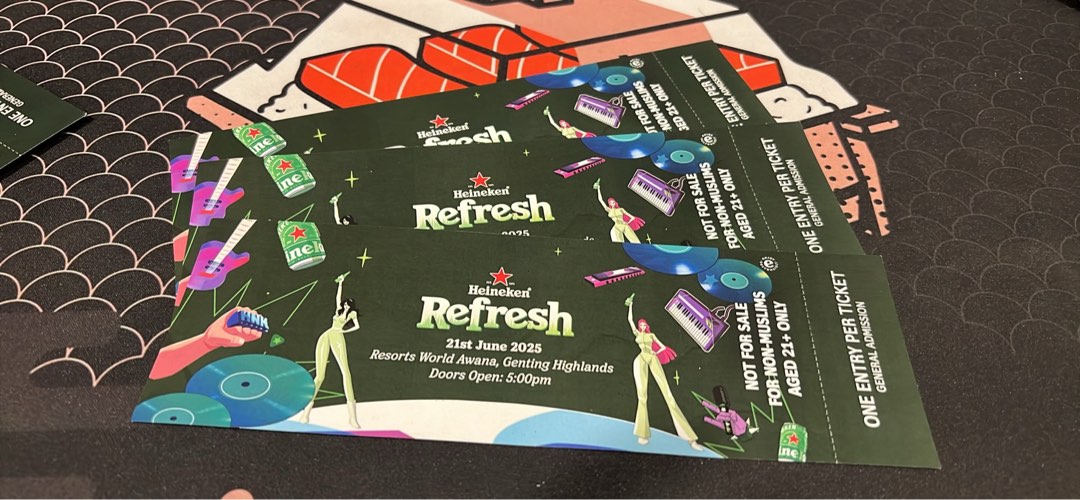 Heineken Refresh ticket GA, Tickets & Vouchers, Event Tickets on Carousell