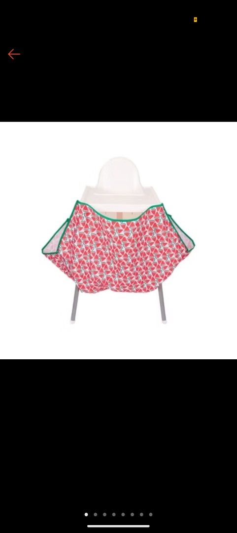 High Chair Food Catcher Watermelon Design (Category: Baby High Chairs) located in Singapore. Submitted by pclaire (Listing ID 1373405614, Image 1). Description: Extra large Watermelon design Used a couple of times only.