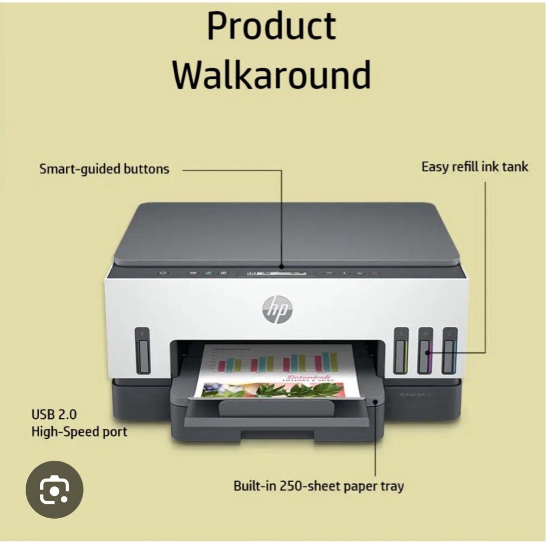 HP Smart Tank 710 All-in-One Printer, Computers & Tech, Printers ...