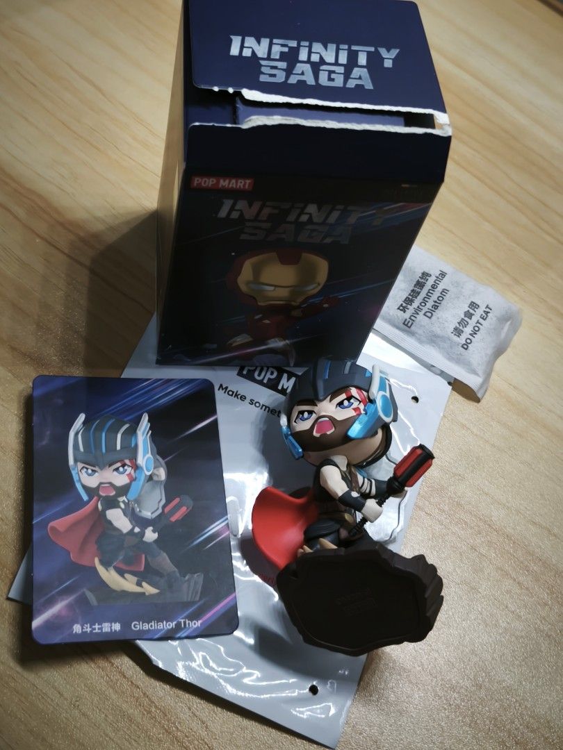 Infinity Saga - Gladiator Thor (opened Box) (Category: Figurines & Statues) located in Manila. Submitted by patrickbl69019 (Listing ID 1373564059, Image 2). Description: Please read before you order! * Chat the seller first if there are any queries about the product. * All items are in good condition, the seller will notify the buyer if the item has a flaw. * Color may vary due to lighting. * We have one stock per item. * Payment Method: Gcash or