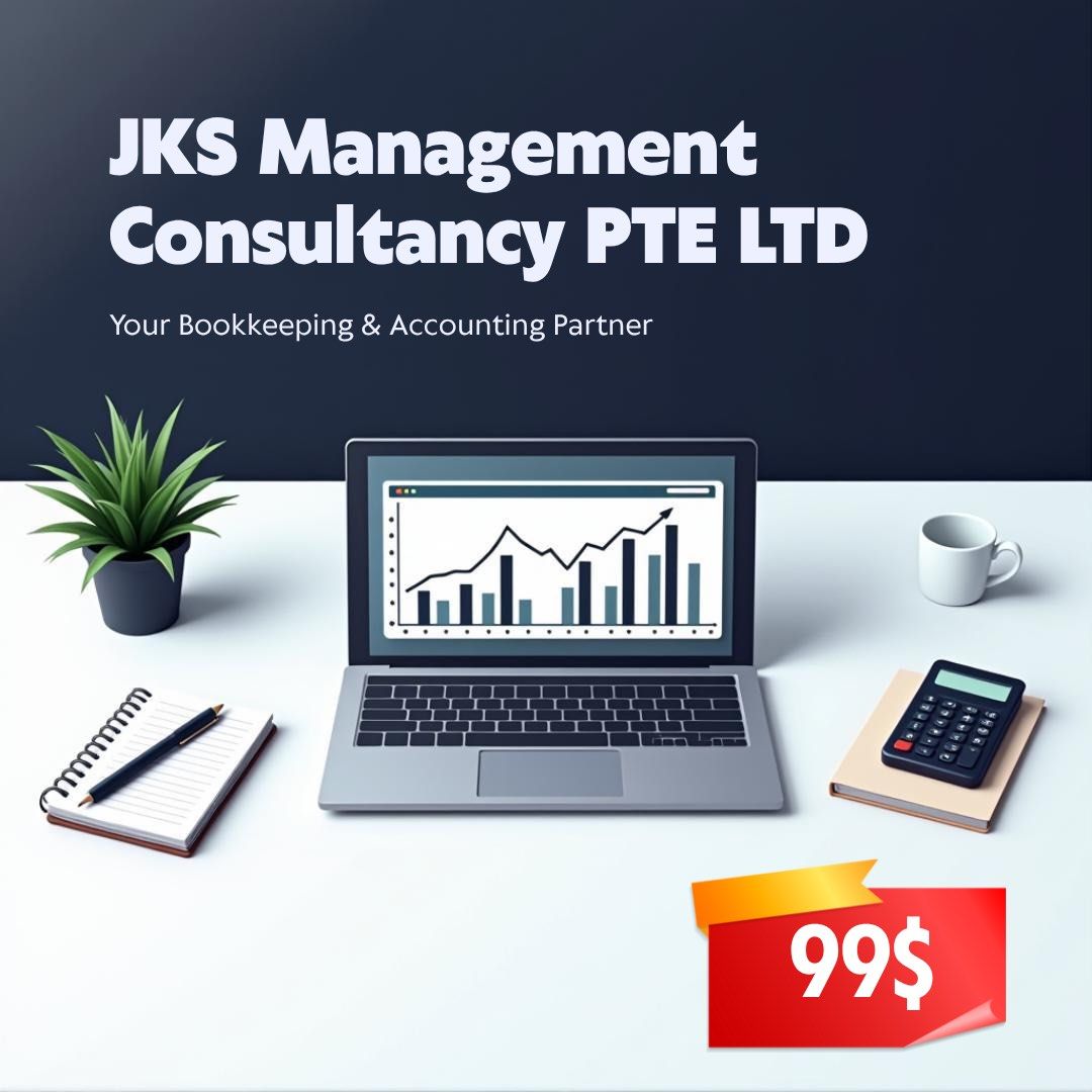 JKS Management Consultancy - ACCOUTING (Category: Admin, Finance, Legal) located in Singapore. Submitted by webagency (Listing ID 1373531107, Image 1). Description: JKS Management Consultancy Provides Stress Free Accounting Service ✅ •BOOKKEEPING & ACCOUNTING: Accounts Payable Accounts Receivable Bank Reconciliation General Ledgers Profit & Loss Account Balance Sheet Fixed Assets Valuation & Calculate Depreciation Management Reports Preparation o