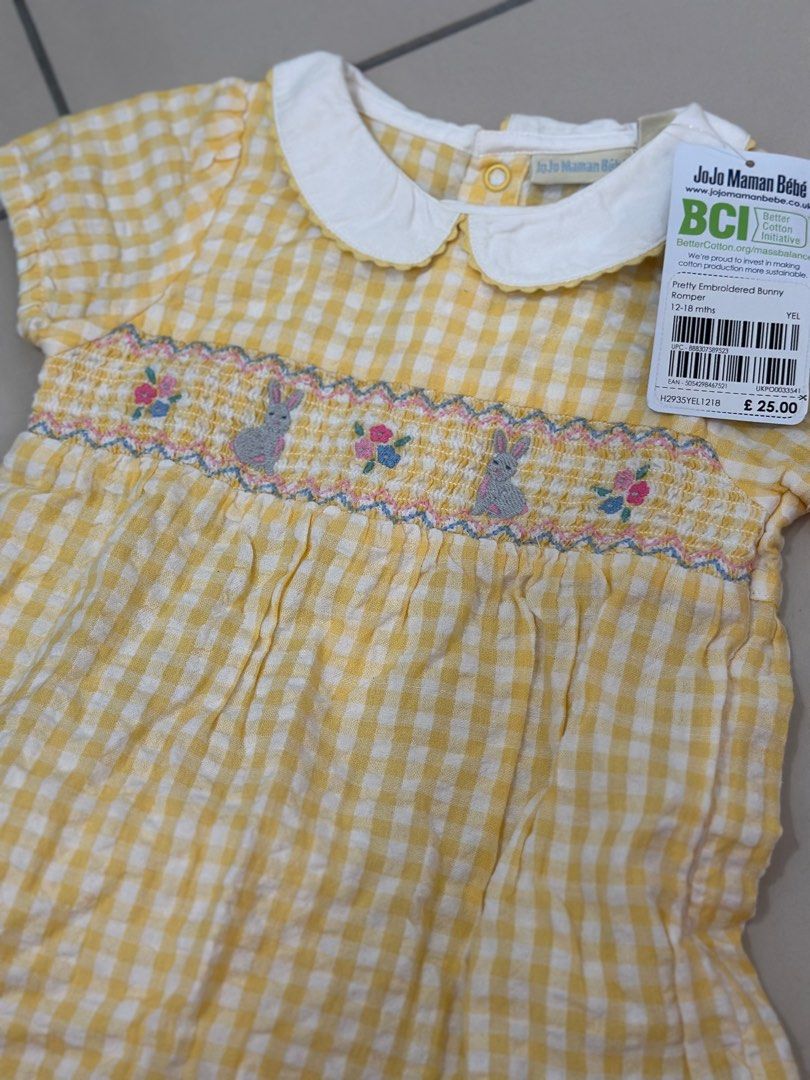 Jojo maman bebe smocked romper baby (Category: Babies & Kids Fashion) located in Singapore. Submitted by clavecustoms (Listing ID 1373409235, Image 1). Description: .