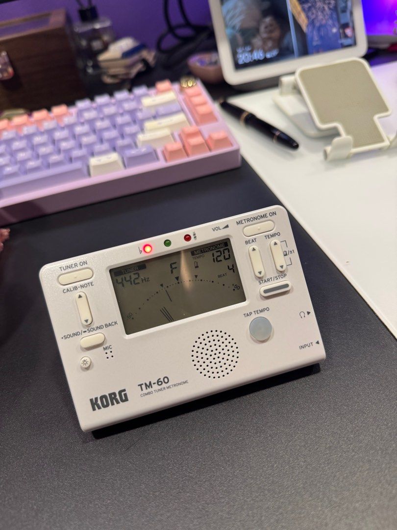 KORG TM-60 (Category: Portable Audio Accessories) located in Singapore. Submitted by brickcoooker (Listing ID 1373522543, Image 2). Description: korg tm-60 tuner perfect for band student and tune your instrument one of the best tuner u can get .