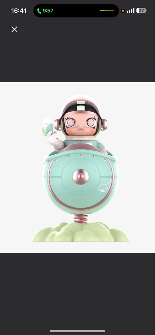 メガスペースモリー 100% ブルーミングロータスフラワー Pop Mart Mega Space Molly Blooming Series Lotus 1 - US