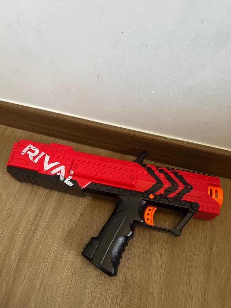 Nerf Guns (Category: Action & Battle Toys) located in Singapore. Submitted by nnaq00 (Listing ID 1373440821, Image 5). Description: Well used nerf guns @ $10 each. No bullets Red one is not nerf so will be given free w purchase.