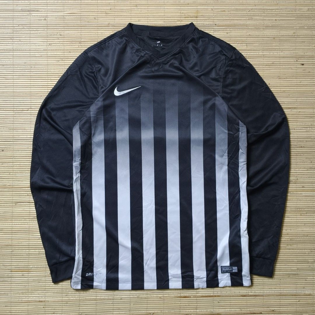 nike striped division ii long sleeve football shirt