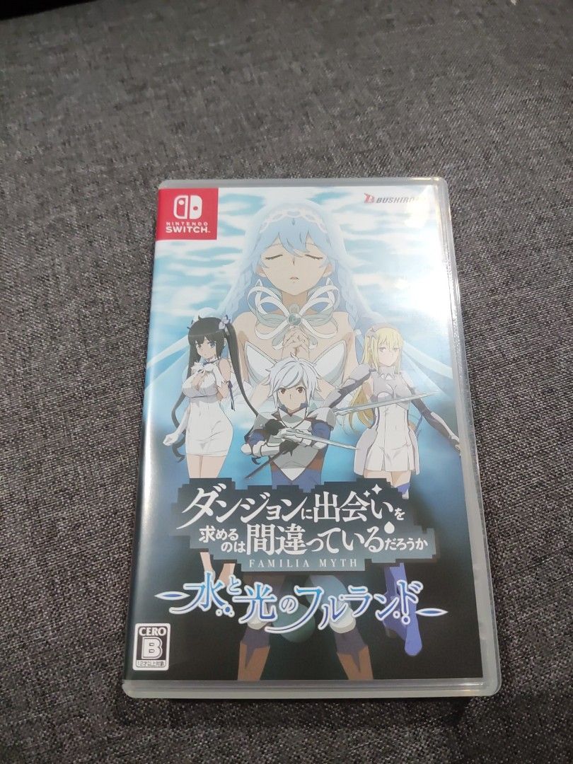 Nintendo switch - Is it wong to pick up girls in a dungeon? Familia Myth (Jap) (Category: Nintendo) located in Singapore. Submitted by delifrance79 (Listing ID 1373492687, Image 1). Description: Able to play in Eng sub price is fixed low baller will be ignored Deal at Admiralty station only..