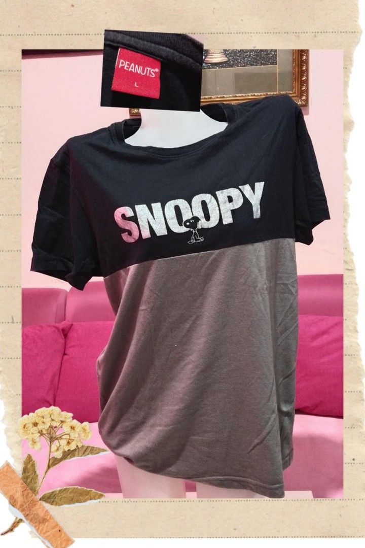 Peanuts brand snoopy (Category: Shirts) located in Dasmarinas. Submitted by kittyfc01 (Listing ID 1373456738, Image 1). Description: Decluttering clothes.. Worn only twice like new.