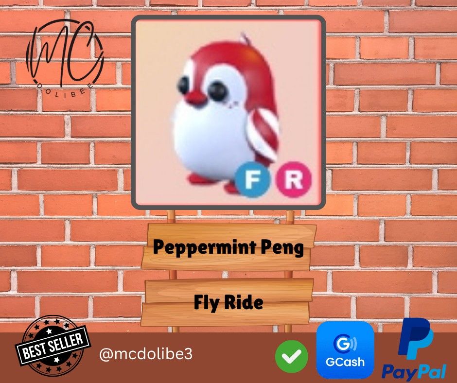 Peppermint Penguin "FR" - Adopt Me | Roblox (Category: In-Game Products) located in Rizal. Submitted by mcdolibe3 (Listing ID 1373412497, Image 1). Description: [Expect Late Reply] Mode of Payment - Gcash - PayPal ~Open for Pre-Order~ How to Place an Order: 1. Please send me a PRIVATE MESSAGE (PM/DM) to begin your order. 2. I will provide you with my BANK ACCOUNT DETAILS. 3. Once you have received them, kindly send your PAYMENT RECEIPT. 4. Upon c