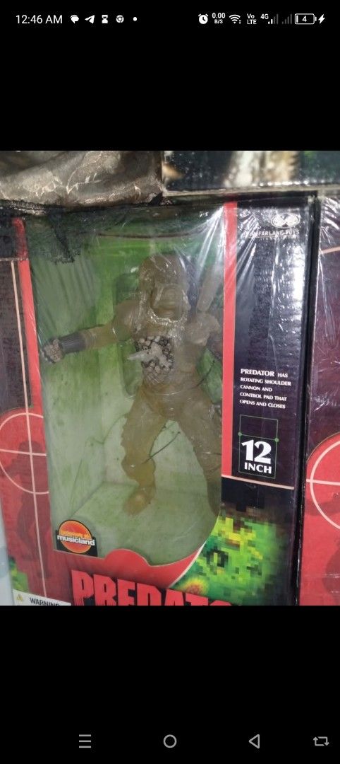 Predator action figure 12inchs (Category: Figurines & Statues) located in Manila. Submitted by chavezjofe92080 (Listing ID 1373556614, Image 2). Description: 4.5k each po.