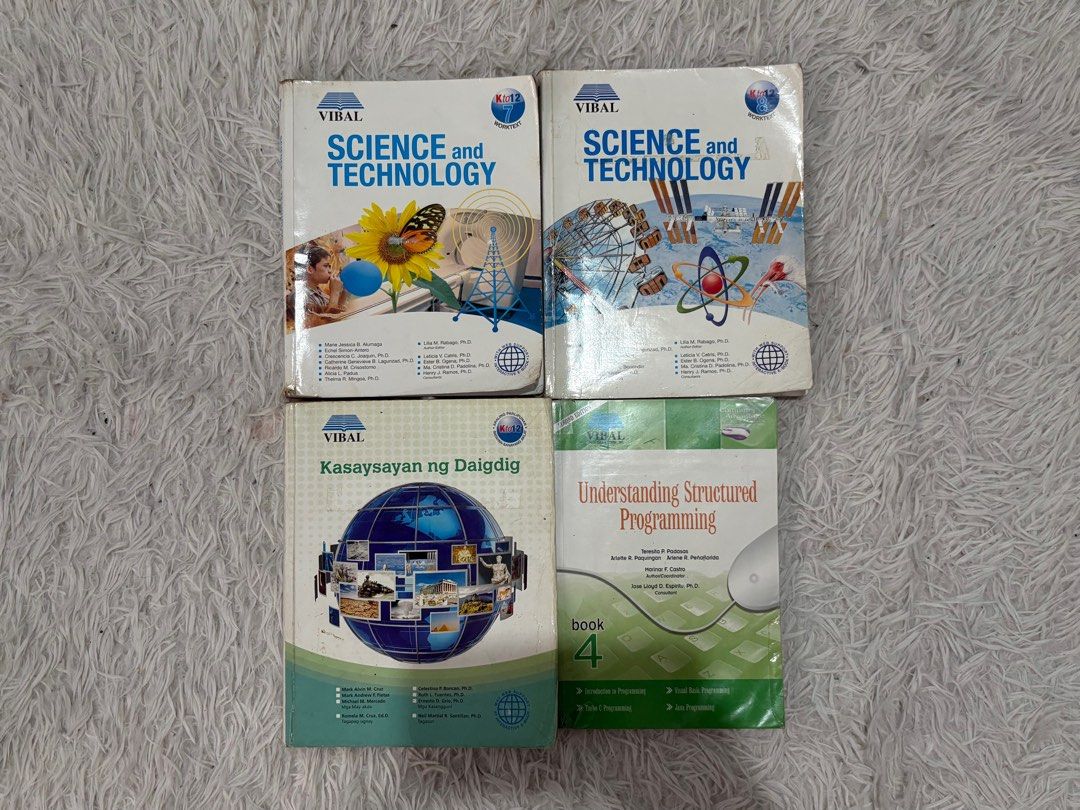 Preloved Grade 7, 8, 9 High School Books (Category: Textbooks) located in Manila. Submitted by gailyshop.ph (Listing ID 1373406682, Image 1). Description: ‼️ YOU CAN SEND A LIST OF THE BOOKS THAT YOU NEED FOR ANY GRADE LEVEL, EVEN IF IT’S NOT IN OUR LISTINGS. We can check if we have all of the books you need para isahang bili nalang po kayo. 🙂 ⭐️ PRELOVED GRADE 10 AND 7 TEXTBOOKS FOR SALE ⭐️ PRICE LIST: Grade 7 & 8 Science Books ▶️ Title: Scienc