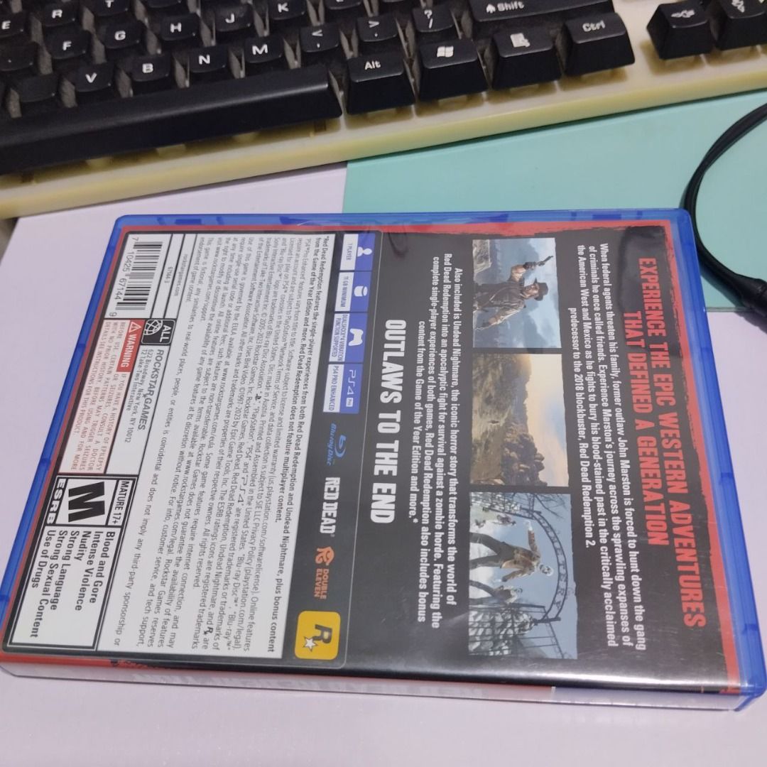 PS4 RED DEAD (R2 REGION) (Category: PlayStation) located in Pililla. Submitted by kooori (Listing ID 1373526432, Image 3). Description: PS4 RED DEAD REDEMPTION (R2 REGION) Pwede meet up. Tanay, Teresa, Antipolo, Tikling (RIZAL) Add transpo fee. sa malayo po. .