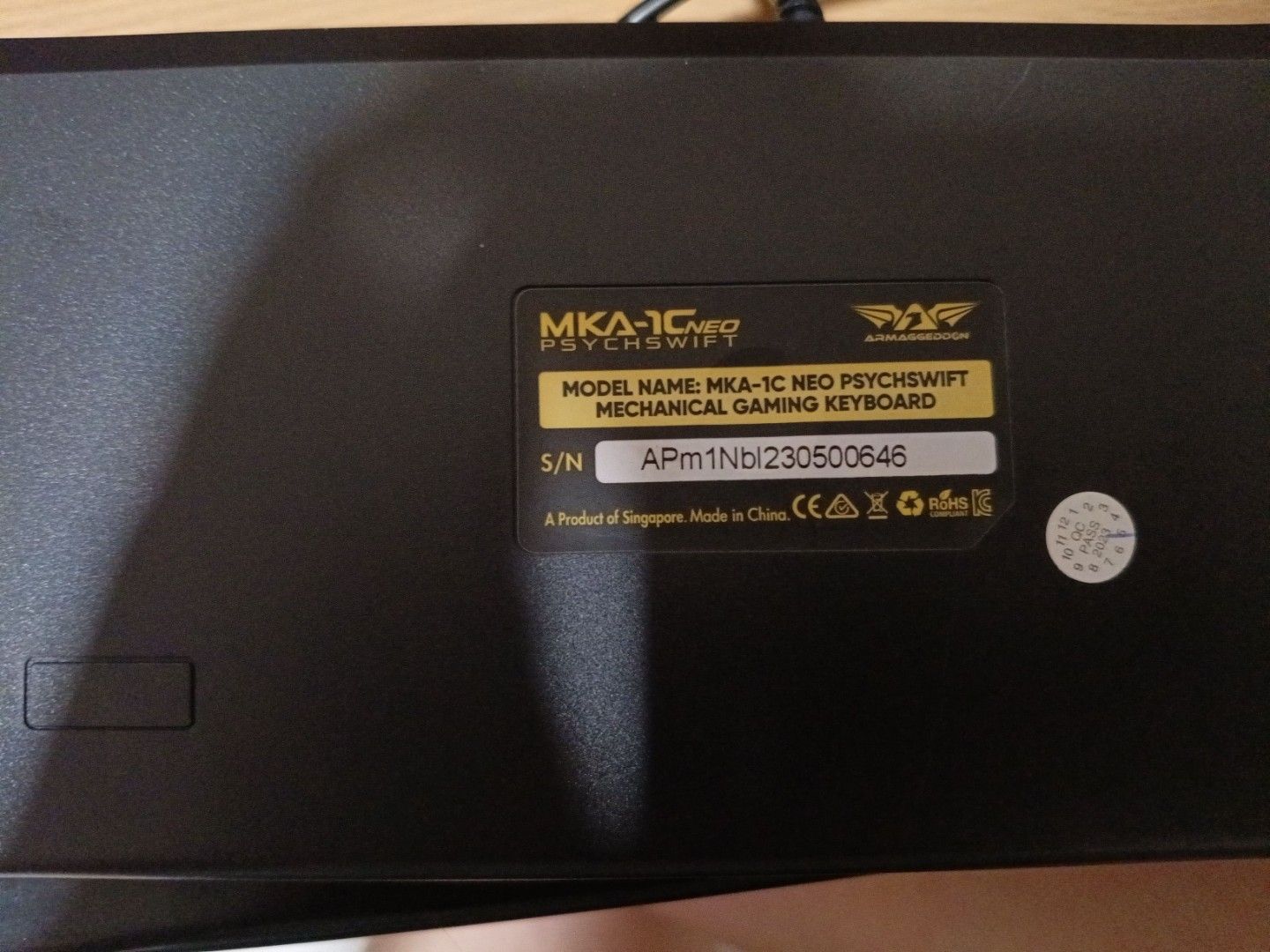 Psychswift (MKA-1C) (Category: Computer Keyboard) located in Singapore. Submitted by sminghui (Listing ID 1373499998, Image 2). Description: Is new ,use a few times . Cause bought a wireless keyboard not long ago ..