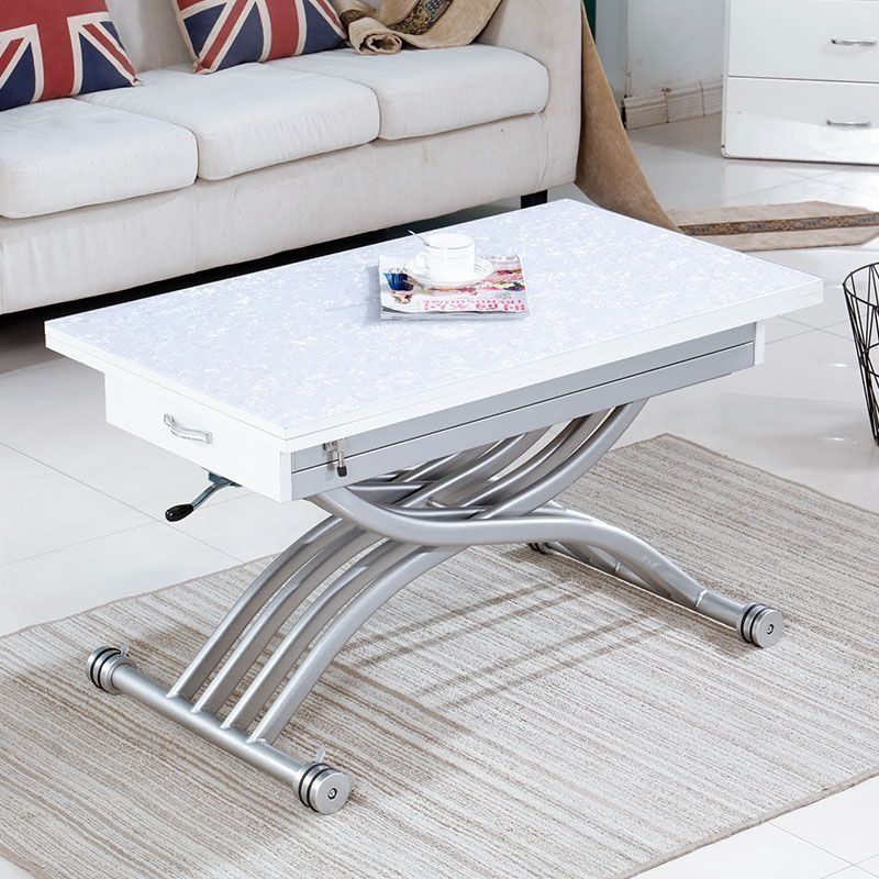 Rock slab dining table coffee table lift table lift table telescopic ...