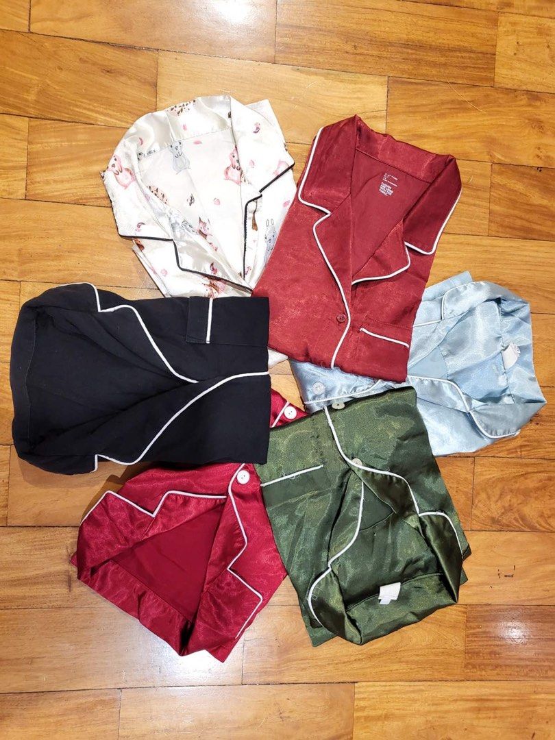 Silk Satin Pajamas (Small) (Category: Sets or Coordinates) located in Quezon City. Submitted by thrift.manila (Listing ID 1373425248, Image 1). Description: Take all 6 sets for 1599 All sizes are SMALL.