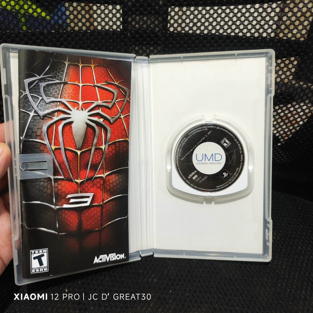 Spider Man 3 PSP Game (Category: PlayStation) located in Quezon City. Submitted by shopme_gadget30 (Listing ID 1373555589, Image 3). Description: kindly read the details first for sale fixed price good condition tested and working with Case,dics and manual compatible psp us region rare Shoopppppeee —,✅ can check out pm for the linnnkkk (If shoopppee check out, price is higher because of shooppppeee deduction qc area meet up: sm north shipping fee