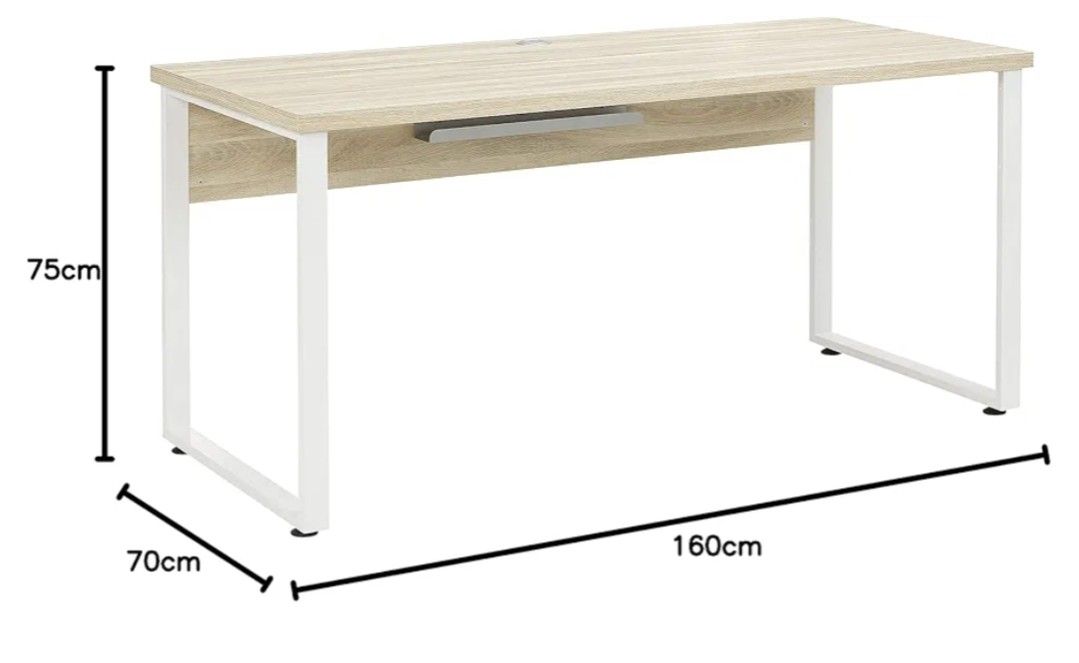Study Table (Category: Tables & Sets) located in Singapore. Submitted by lemonisa (Listing ID 1373450572, Image 3). Description: Wooden study table in good condition. Bought in Europe, very sturdy. Measurements: 160cm wide x 70cm deep x 75cm high.