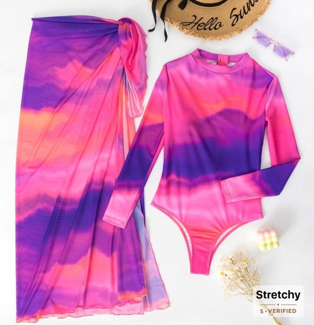 Tie dye One piece with Beach Skirt (Category: Bikinis & Swimsuits) located in Quezon City. Submitted by jasette_08 (Listing ID 1373545724, Image 2). Description: Small size. New condition. Purchased directly via the Shein app but unfortunately wasn’t able to use it during our trip to Palawan. RFS: Decluttering Payment first policy via gcash or BDO. .
