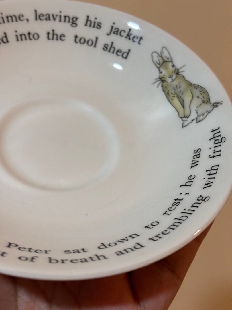 Wedgwood Peter Rabbit Saucer Only (Category: Coffee & Tea Tableware) located in Leyte. Submitted by lovesikwate (Listing ID 1373483895, Image 2). Description: .