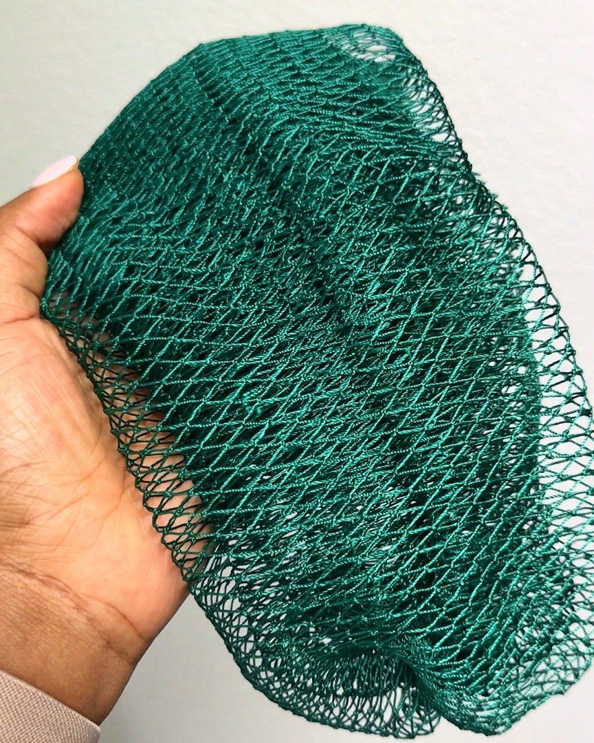 African Net Wash Cloth “45 - authentic, with knots (Category: Bath) located in Quezon City. Submitted by beabananahammock (Listing ID 1373765470, Image 1). Description: On hand. Purchased from Omas Cosmetics. Authentic from Africa. Product has knots, unlike generic net wash cloths online. First 4 product shots are from the website. Actual products on hand have never been taken out of the pouch for sanitary reasons. Price is fixed and non negotiab