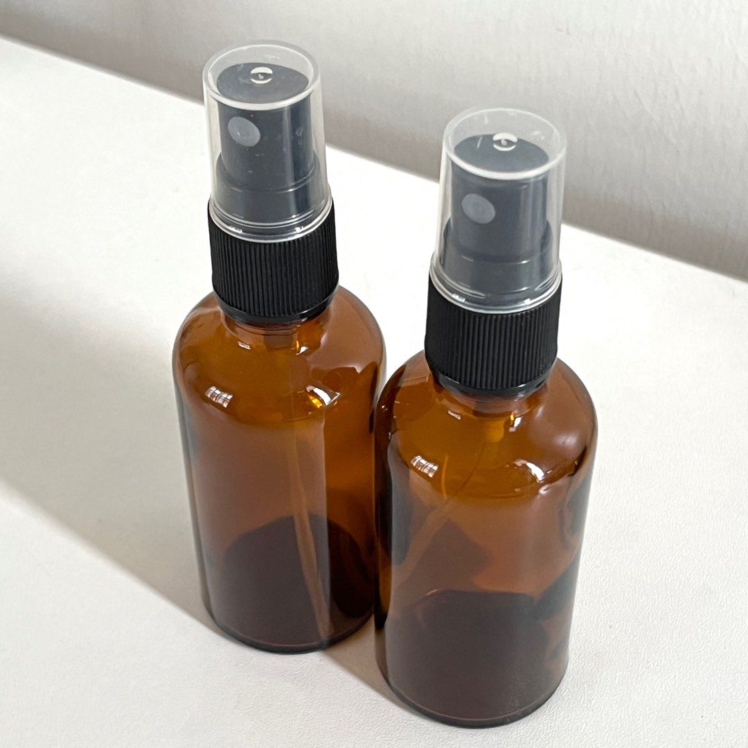 Amber Glass Spray Bottles (50 ml) (Category: Sanitizers & Disinfectants) located in Angeles City. Submitted by ingosstuff (Listing ID 1373600516, Image 3). Description: Only used once for essential oils diluted in water. No issues. Pristine condition. Each bottle is 50ml Take both for 100 pesos. Or get both for free if you purchase any of my listings! Rfs: Decluttering. Payment via GCash or any banking app. Delivery via Lalamove or J&T Express..
