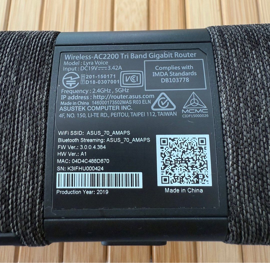 Asus Lyra Voice AC2200 Aimesh  Speaker Gigabit Router63205296875521113