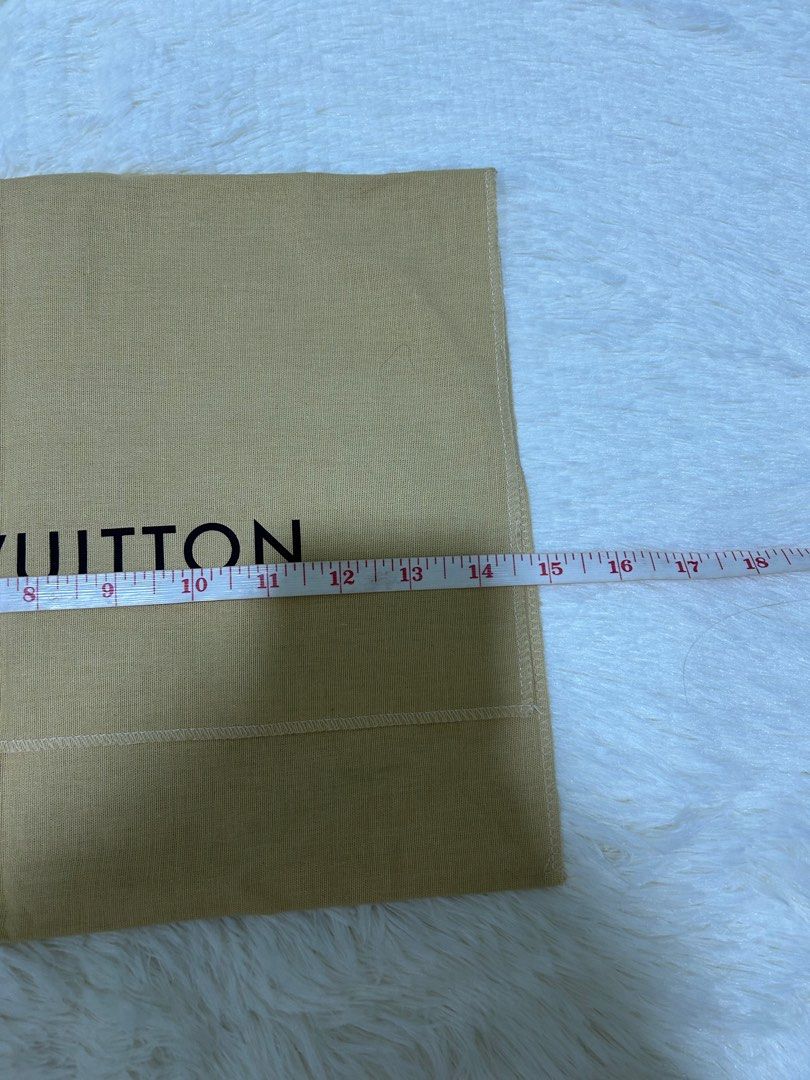 Authentic Louis Vuitton LV Dustbag for Small to Medium Bag (Category: Luxury Bags & Wallets) located in Quezon City. Submitted by tokyoluxestuff2013 (Listing ID 1373706618, Image 2). Description: Authentic LV Dustbag For Small to Medium Bag Size approx. 14.5 inches W x 10.5 inches H Shipping via LBC / Grab/ Lalamove Add shipping fee.